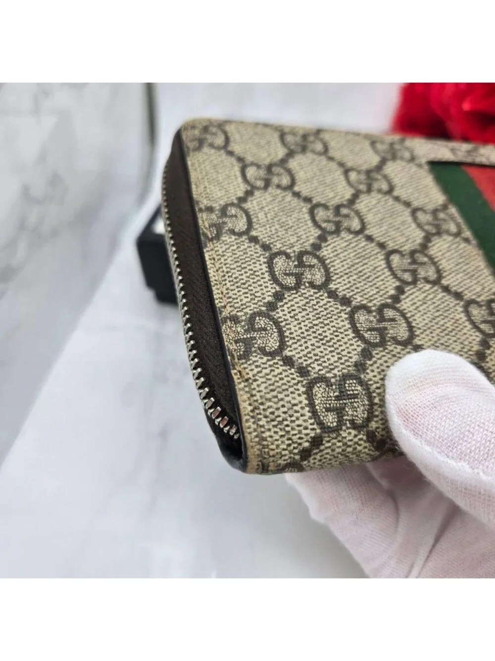 Gucci Wallet Sherry Line GG Supreme